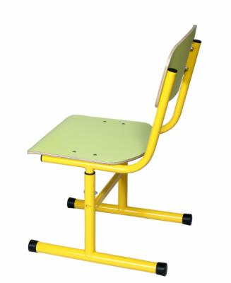 Модернізований Т-подібний стілець "АНШАР ГРУП" (37893HPL) з посиленим каркасом, рост.гр. №2-5, регулюється по висоті (300-420 мм). Габарити: 331×417×618-738 мм.